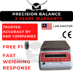 2 YEARS WARRANTY LAB MASTER/MALAYSIA Precision Balance LM-PRB Series (Resolution=0.01g)