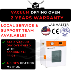 2 YEARS WARRANTY LAB MASTER/MALAYSIA Vacuum Drying Oven Malaysia for Laboratory & Industry Usage