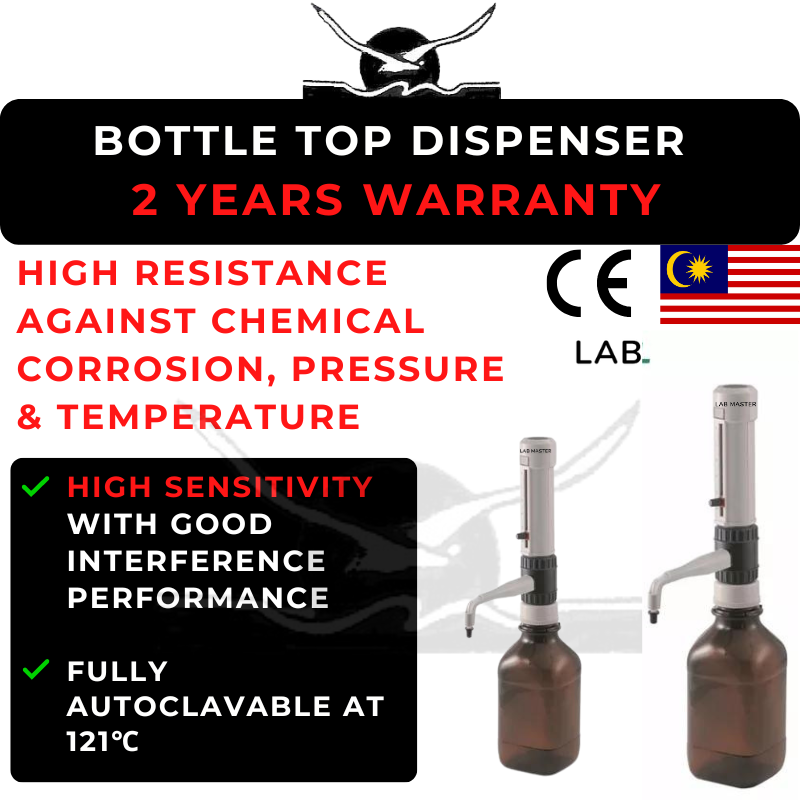 LAB MASTER MALAYSIA Autoclavable Bottle Top Pipette Dispenser