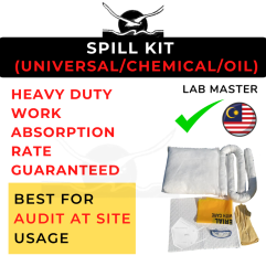 LAB MASTER Spill Kits for Universal Oil Chemical Spillage Made for Audit Purposes