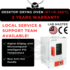 LAB MASTER/MALAYSIA Desktop Drying Oven RT+10 to 300℃ for Manufacturing Lab & Industrial R&D