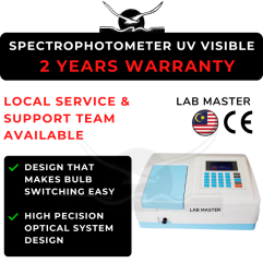 LAB MASTER/MALAYSIA Spectrophotometer UV Visible LM-SUVV Series